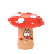 Mažos grybų gėlių jungtis su plokščia skrybėlę | Keramikdeko