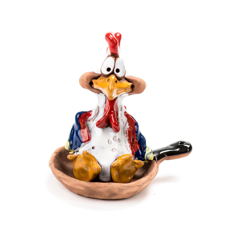 Keraminė figūrėlė - jaunas gaidys III