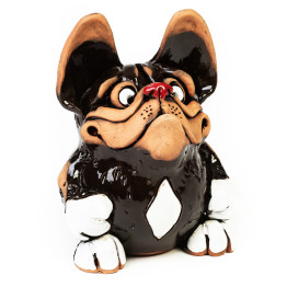 ▸gartenstecker sodo plug Prancūzų buldogas | keramikdeko.de