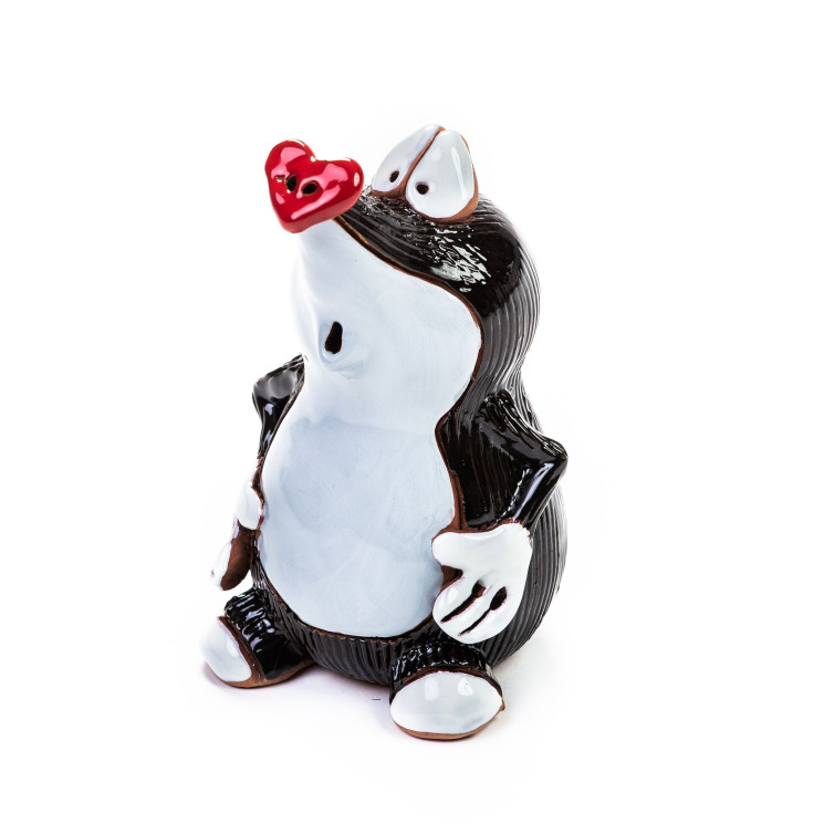 Sodo kištukas ir mažų molių decofigur - keramikos apdaila