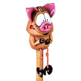 ▸gartenstecker sodo žvakė kiaulė + krašto išmatos | keramikdeko.de