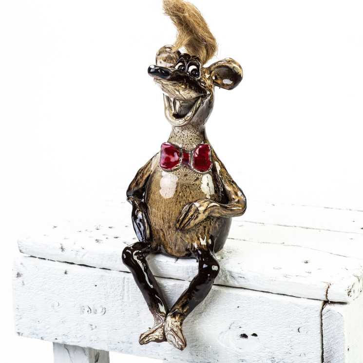 Keraminio sodo plug - žiurkė su skristi - keramikdeko.de