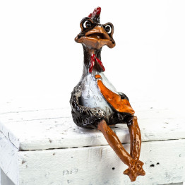 Keramikos sodo plug - Gaidys su kaklaraiščiu - keramikdeko.de