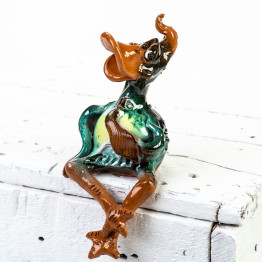 Keramikos sodo kištukas - kirtikliai su kaklaraiščiu - keramikdeko.de