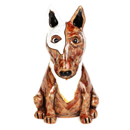 ▸keramik sodo kištukas ir krašto išmatos Bull terjeras Div spalvos