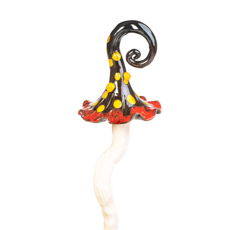 Deko figūra - grybas plonu stiebu, įvairių spalvų