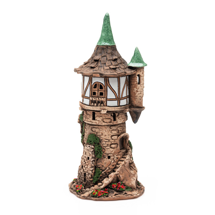 ▸windlicht ir miniatiūriniai namai | Rapunzels bokštas, rankų darbo