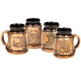 Viking Pitchers Ceramic 4 dalių rinkinys | 4 motyvai