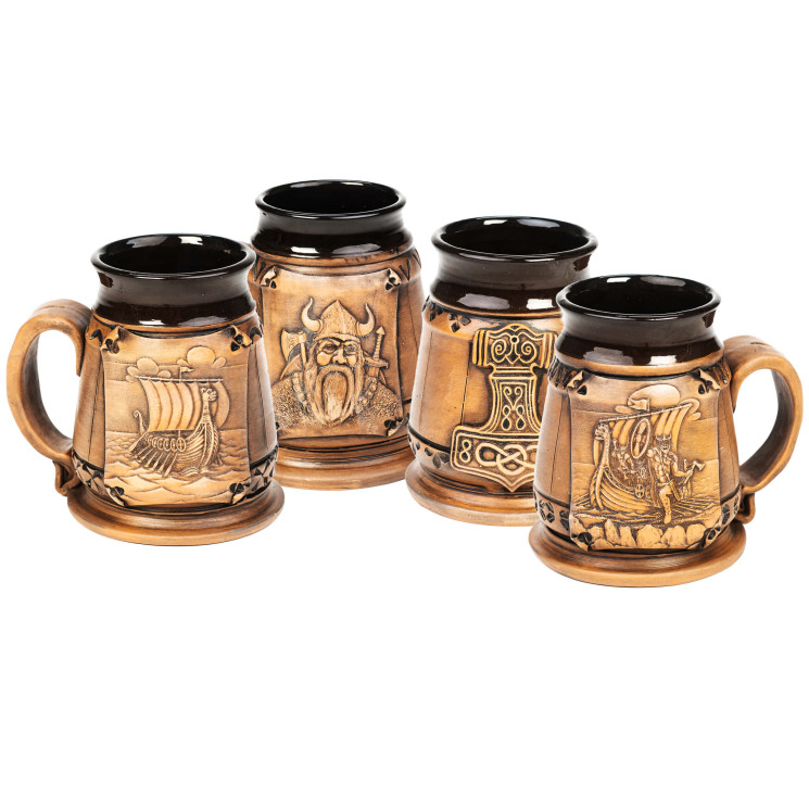 Viking Pitchers Ceramic 4 dalių rinkinys | 4 motyvai