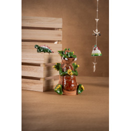 Keramikos rinkinys 17 (3 dalių) - Drakonas: varpelis, deko figūra ir mini figūra