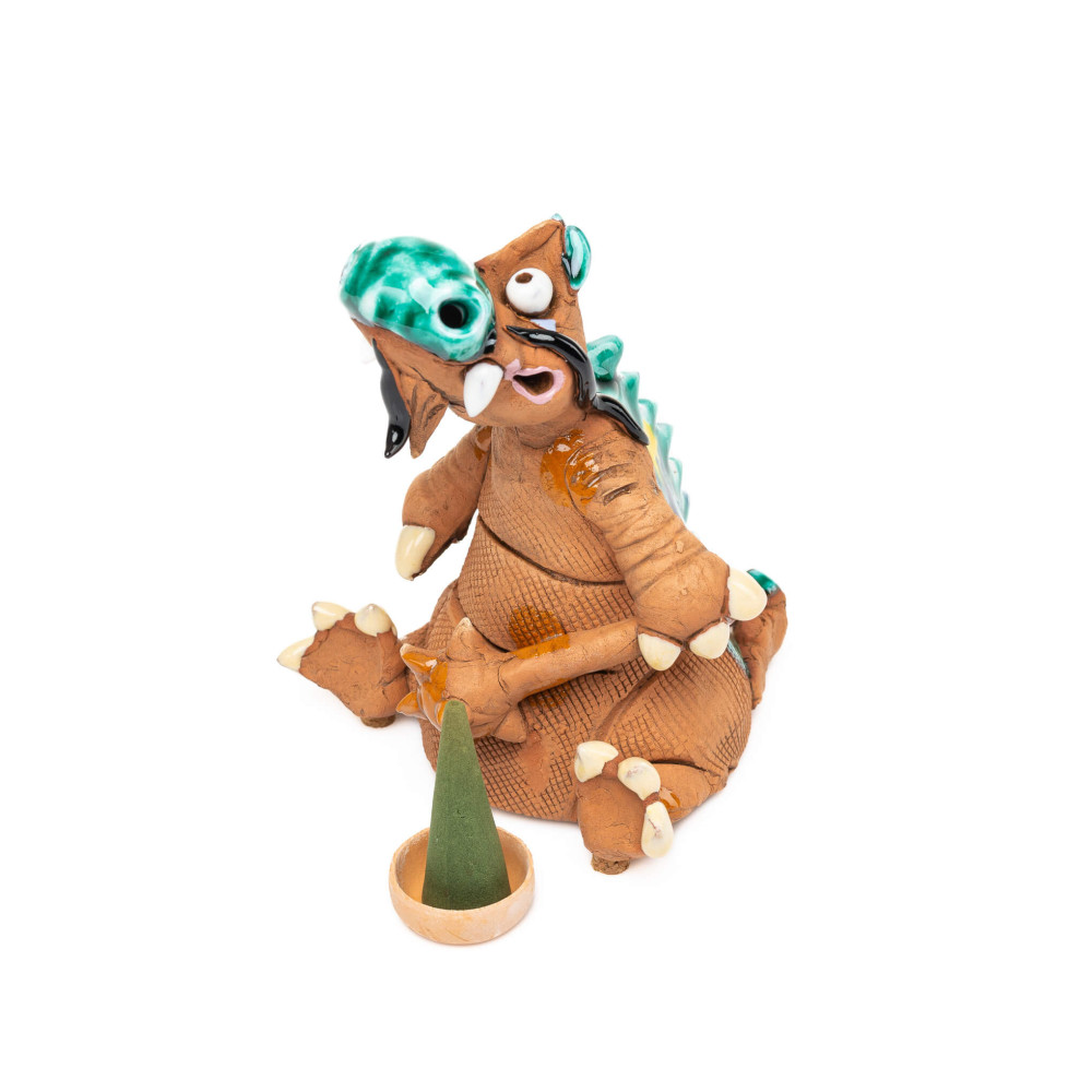 ▸Smilkalinė sėdintis drakonas| Rankų darbo dekoratyvinė figūrėlė