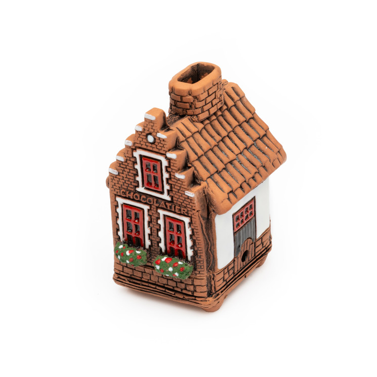 ▷ Keraminė smilkalinė „Choco“ smilkaliniams kūgeliams | Miniatiūrinė smilkalinė