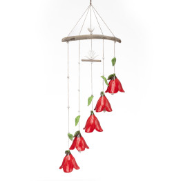 ▷ Keraminis vėjas žaisti su 5 gėlėmis | Pirkti Florale Hangedeko