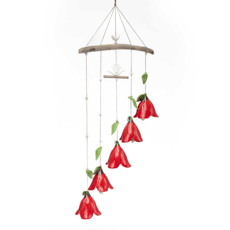 ▷ Keraminis vėjas žaisti su 5 gėlėmis | Pirkti Florale Hangedeko
