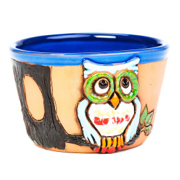 Mueslishale 3D motyvas | Paveikslėlis pelėda | Keramikdeko