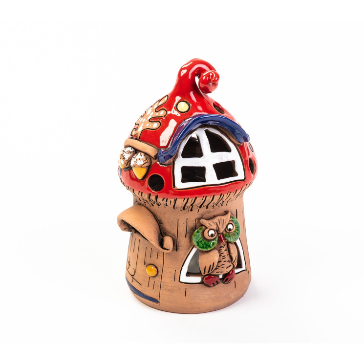 Kalėdinis namelis su pelėda - dydis M
