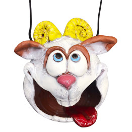 ▸ziege kaip paukščių maisto stotis | Juokingi "Gartendeko Frostfest"