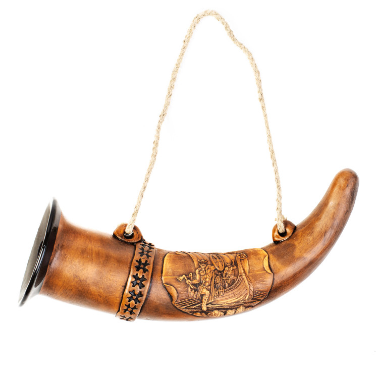 Didelis keraminis falling Horn Viking karo laivas | Keramikdeko