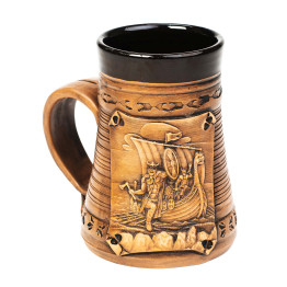 Keramikos taurė 0,5L | Winkinger Fighting Laivų | Keramikdeko.de