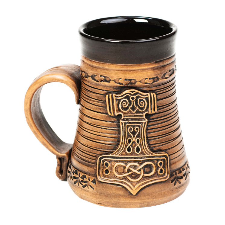 Keramikos taurė 0,5L | Thors Hammer | Keramikdeko.de