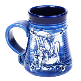Puodelis mėlyna 0,3l | Winkinger Fighting Laivų | Keramikdeko.de