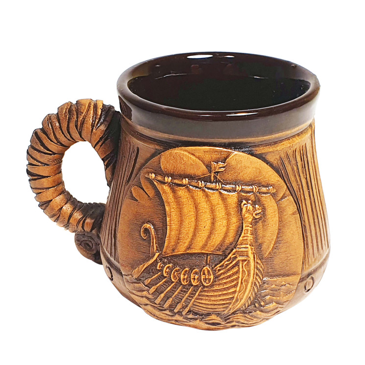 Mažai keramikos taurė | Winkinger Ship | Keramikdeko.de