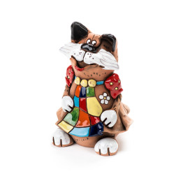 Sodo kištuko katė su suknelė | EDGE STOOL | Keramikdeko.de