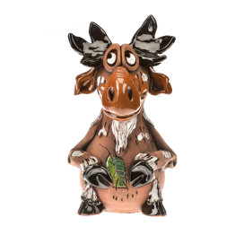 Deko figūra - briedis su lapu I