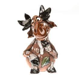 Sodo kištukas briedis su lapais | EDGE STOOL | Keramikdeko.de