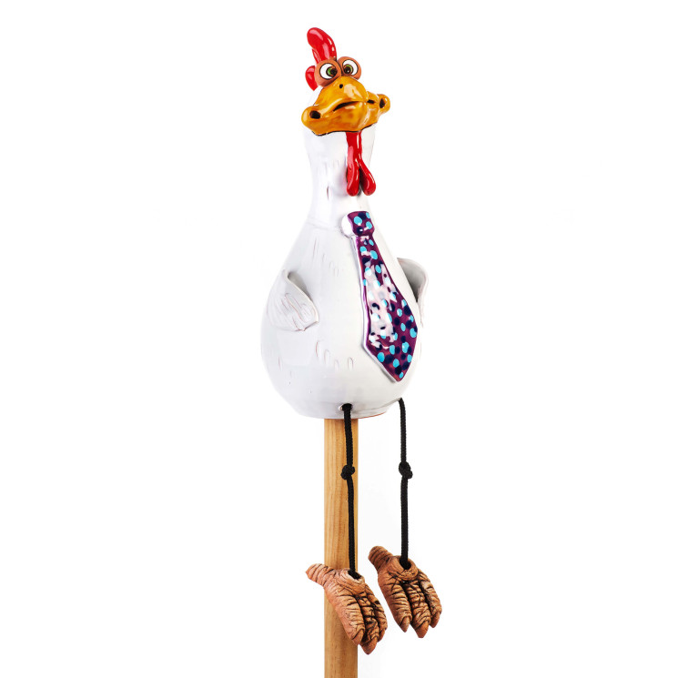 ▸gartenstecker sodo kištukas vištienos su kaklaraiščiu | Sodo deco ir krašto kėdė